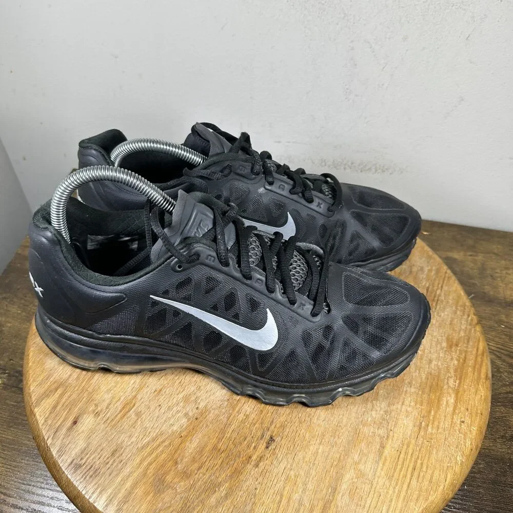 Nike Air Max 2011 Shoes Mens Size 10.5 Black Silver Running Sneakers 429890-001